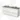 White double bathroom furniture set with green top, ceramic countertop wash basins and four drawers for practical storage.