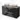 Modulo Plato Vanity units for countertop basin | 120 cm Matte black Slat front Taupe worktop 2 Stacked drawers BMK17-02478