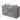 Modulo Plato Vanity units for countertop basin | 120 cm Mid grey Flat front Taupe worktop 2 Stacked drawers BMK17-02480