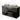 Modulo Plato Vanity units for countertop basin | 120 cm High-gloss black Flat front Taupe worktop 2 Stacked drawers BMK17-02490