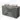 Modulo Plato Vanity units for countertop basin | 120 cm Dark grey concrete Flat front Taupe worktop 2 Stacked drawers BMK17-02508
