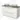 Modulo Plato Vanity units for countertop basin | 120 cm Matte white Flat front Sage green worktop 2 Stacked drawers BMK17-02613