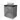 Grey bathroom furniture set with two drawers, black top and round white surface-mounted bowl, modern design.