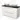 Modulo Plato Vanity units for countertop basin | 120 cm Matte white Flat front Black oak worktop 2 Stacked drawers BMK17-02741