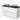 Modulo Plato Vanity units for countertop basin | 120 cm Matte white Handle-less front Black oak worktop 2 Stacked drawers BMK17-02743