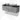 Modulo Plato Vanity units for countertop basin | 120 cm Light grey concrete Handle-less front High-gloss black worktop 2 Side-by-side drawers BMK12-01849