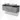 Modulo Plato Vanity units for countertop basin | 120 cm Light grey concrete Handle-less front Black oak worktop 2 Side-by-side drawers BMK12-01851