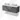 Modulo Plato Vanity units for countertop basin | 120 cm Dark grey concrete Handle-less front High-gloss white worktop 2 Side-by-side drawers BMK12-01902
