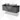 Modulo Plato Vanity units for countertop basin | 120 cm Dark grey concrete Handle-less front High-gloss black worktop 2 Side-by-side drawers BMK12-01905