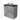 Modulo Plato Vanity units for countertop basin | 80 cm Light grey concrete Handle-less front Matte black worktop 2 stacked drawers under each other BMK13-01015