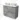 Modulo Plato Vanity units for countertop basin | 100 cm Light grey concrete Handle-less front Matte white worktop 2 stacked drawers under each other BMK13-01036