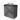 Modulo Plato Vanity units for countertop basin | 80 cm Dark grey concrete Handle-less front Matte black worktop 2 stacked drawers under each other BMK13-01049