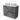 Modulo Plato Vanity units for countertop basin | 100 cm Dark grey concrete Handle-less front High-gloss white worktop 2 stacked drawers under each other BMK13-01069