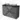 Modulo Plato Badmöbel mit Aufsatzwaschbecken | 120 cm Dunkelgrauer Beton Grifflos front Matt Schwarz blatt 4 hohe Schubladen BMK14-00804