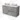Modulo Plato Vanity units for countertop basin | 120 cm Light grey concrete Handle-less front High-gloss white worktop 2 Stacked drawers BMK17-02887