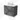 Modulo Plato Vanity units for countertop basin | 80 cm Dark grey concrete Handle-less front Matte white worktop 2 Stacked drawers BMK17-02922