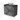 Modulo Plato Vanity units for countertop basin | 80 cm Dark grey concrete Handle-less front High-gloss black worktop 2 Stacked drawers BMK17-02924