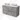 Modulo Plato Vanity units for countertop basin | 120 cm Light grey concrete Handle-less front High-gloss white worktop 4 drawers BMK18-01859
