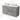 Modulo Plato Vanity units for countertop basin | 120 cm Light grey concrete Handle-less front Matte white worktop 4 drawers BMK18-01860