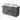Modulo Plato Vanity units for countertop basin | 120 cm Dark grey concrete Handle-less front High-gloss white worktop 4 drawers BMK18-01915
