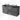 Modulo Plato Vanity units for countertop basin | 140 cm Dark grey concrete Handle-less front Matte black worktop 4 drawers BMK18-01929