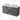 Modulo Plato Vanity units for countertop basin | 140 cm Dark grey concrete Handle-less front High-gloss white worktop 4 drawers BMK18-01931