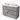 Modulo Plato Vanity units for countertop basin | 120 cm Light grey concrete Handle-less front Matte white worktop 3 drawers BMK19-01560