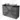 Modulo Plato Vanity units for countertop basin | 120 cm Dark grey concrete Handle-less front High-gloss black worktop 3 drawers BMK19-01613