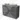 Modulo Plato Vanity units for countertop basin | 120 cm Dark grey concrete Handle-less front Sage green worktop 3 drawers BMK19-01614