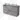 Modulo Plato Slim Vanity units for countertop basin | 120 cm Light grey concrete Handle-less front Mid grey worktop 4 drawers BMK38-00506