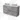 Modulo Plato Slim Vanity units for countertop basin | 120 cm Light grey concrete Handle-less front High-gloss white worktop 4 drawers BMK38-00507