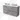 Modulo Plato Slim Vanity units for countertop basin | 120 cm Light grey concrete Handle-less front Matte white worktop 4 drawers BMK38-00508