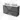 Modulo Plato Slim Vanity units for countertop basin | 120 cm Dark grey concrete Handle-less front High-gloss white worktop 4 drawers BMK38-00521