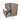 Modulo Plato Vanity units for countertop basin | 80 cm Mid brown oak Handle-less front Matte black worktop 2 stacked drawers under each other BMK13-00911