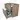 Modulo Plato Vanity units for countertop basin | 100 cm Mid brown oak Handle-less front Dark brown oak worktop 2 stacked drawers under each other BMK13-00963