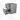 Modulo Plato Vanity units for countertop basin | 60 cm Light grey concrete Handle-less front Matte black worktop 2 Stacked drawers BMK17-02833