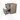 Modulo Plato Vanity units for countertop basin | 60 cm Mid brown oak Handle-less front Light grey oak worktop 2 Stacked drawers BMK17-01826