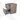 Modulo Plato Vanity units for countertop basin | 60 cm Taupe Handle-less front Black oak worktop 2 Stacked drawers BMK17-02049