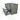 Modulo Plato Vanity units for countertop basin | 80 cm Sage green Flat front Dark grey worktop 2 Stacked drawers BMK17-02131