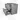 Modulo Plato Vanity units for countertop basin | 80 cm Light grey concrete Handle-less front Sage green worktop 2 Stacked drawers BMK17-02857