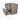 Modulo Plato Vanity units for countertop basin | 80 cm Mid brown oak Handle-less front Sage green worktop 2 Stacked drawers BMK17-02565