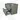 Modulo Plato Vanity units for countertop basin | 80 cm Sage green Handle-less front Matte black worktop 2 Stacked drawers BMK17-02194