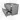 Modulo Plato Vanity units for countertop basin | 100 cm Light grey concrete Handle-less front Light grey concrete worktop 2 Stacked drawers BMK17-02882