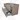 Modulo Plato Vanity units for countertop basin | 120 cm Taupe Flat front Matte black worktop 2 Stacked drawers BMK17-02024