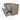 Modulo Plato Vanity units for countertop basin | 120 cm Taupe Handle-less front Light grey concrete worktop 2 Stacked drawers BMK17-02107
