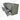 Modulo Plato Vanity units for countertop basin | 160 cm Sage green Flat front Black oak worktop 4 drawers BMK18-01524