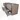 Modulo Plato Vanity units for countertop basin | 160 cm Taupe Flat front Black oak worktop 4 drawers BMK18-01462