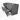 Modulo Plato Vanity units for countertop basin | 180 cm Dark grey concrete Handle-less front Black oak worktop 4 drawers BMK18-02125