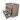 Modulo Vanity units with basin | 100 cm Mid brown oak Handle-less front Mineral marble 3 drawers BMW19-02088