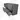 Modulo Plato Slim Vanity units for countertop basin | 120 cm Dark grey concrete Handle-less front High-gloss black worktop 4 drawers BMK38-00524